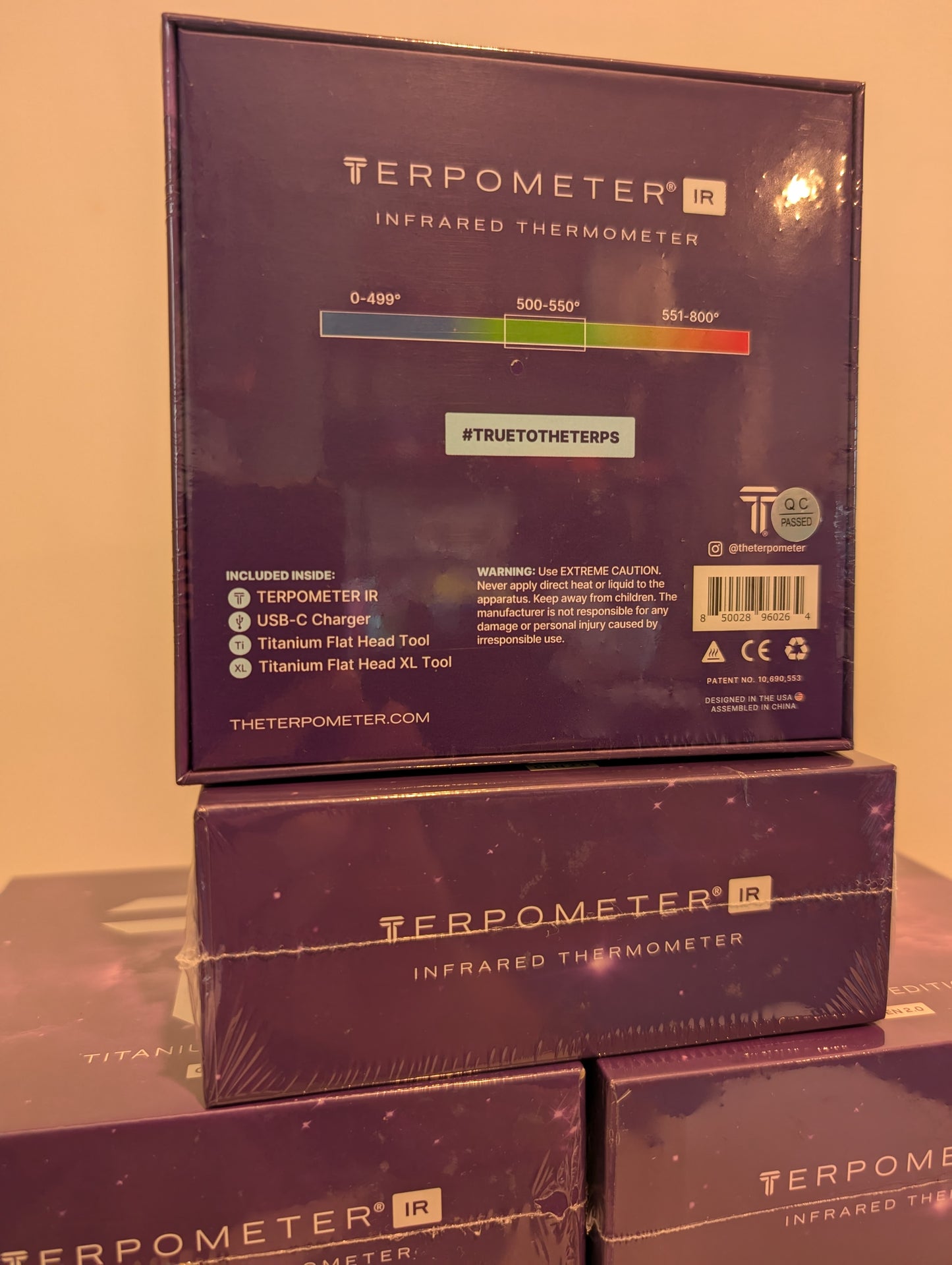 Terpometer Infrared Titanium Edition Granddaddy Purple Gen 2.0 / DabSmart Adj. Stand