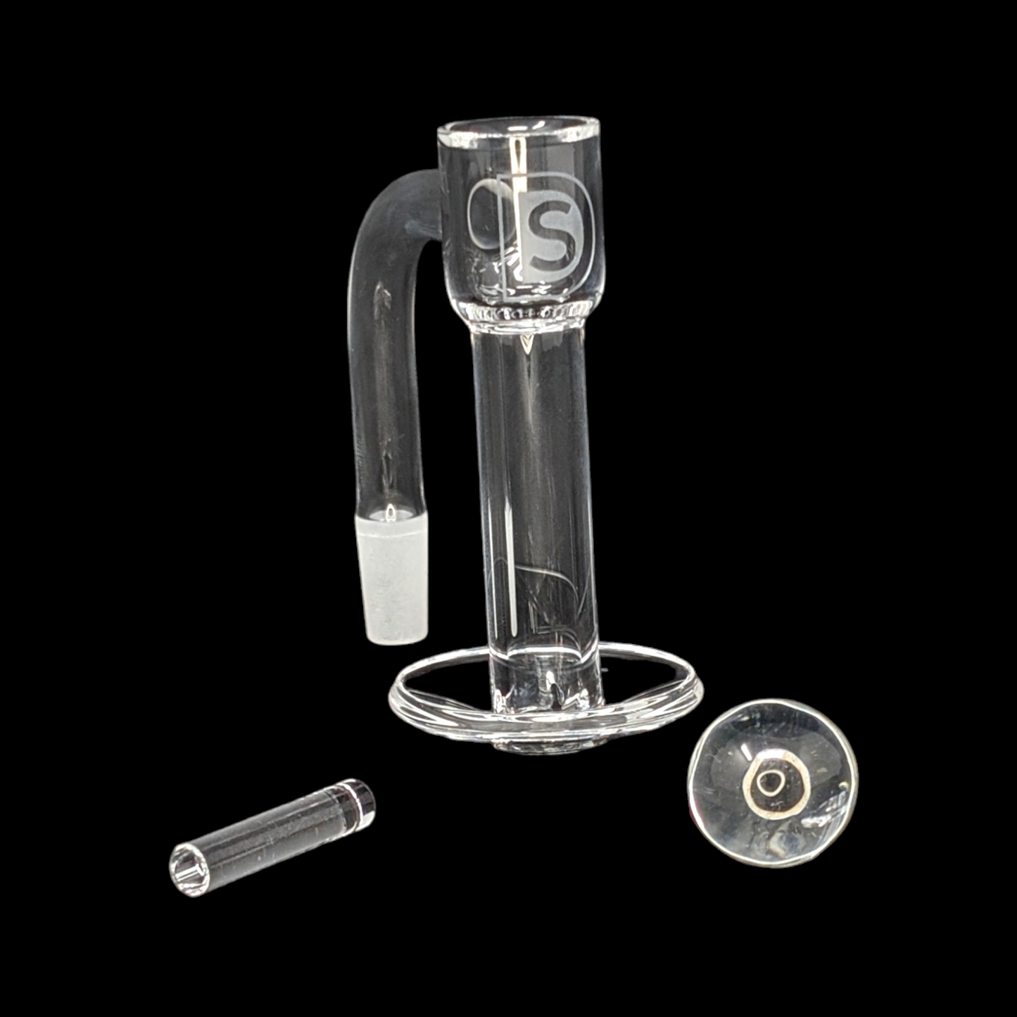 DabSmart 80mm Tall Terp Slurper 10mm Size Set comes with Marble/Pillar